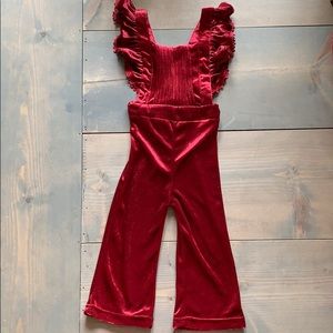 Boutique Velour Overalls